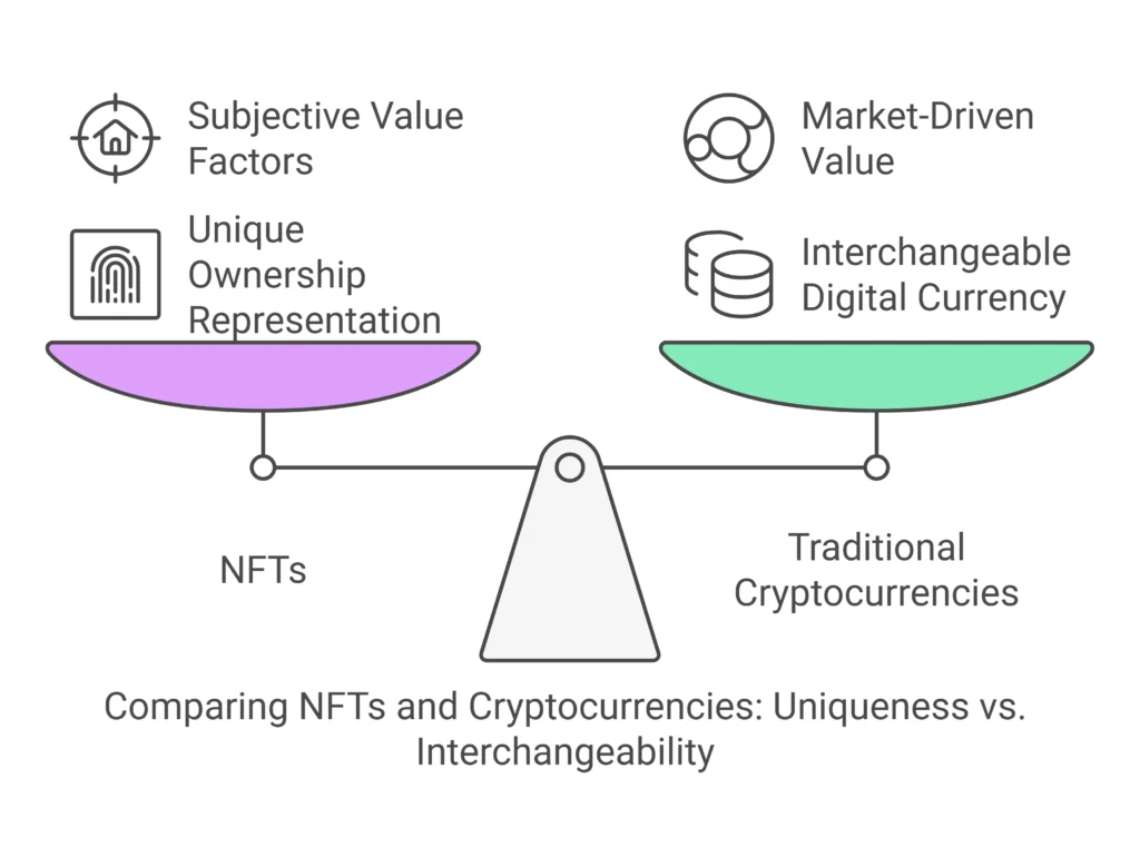 NFTs vs cryptocurrency 